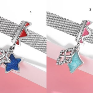 JSS Charms S925 Clips con forma de panda en forma de globo y tortuga que se ajustan a los originales Reflections Charm Bracelet Charms Reflection aptos para pulseras Pandora.