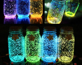 30g Luminous Sand Stones Garden Park Road Pebbles Glow In Dark Ornaments For Party Aquariums Fish Tank Decoration Stone - Free shipping