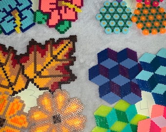 Bead Coasters Perler Bead Ideas Square Bead Coasters Perler Bead