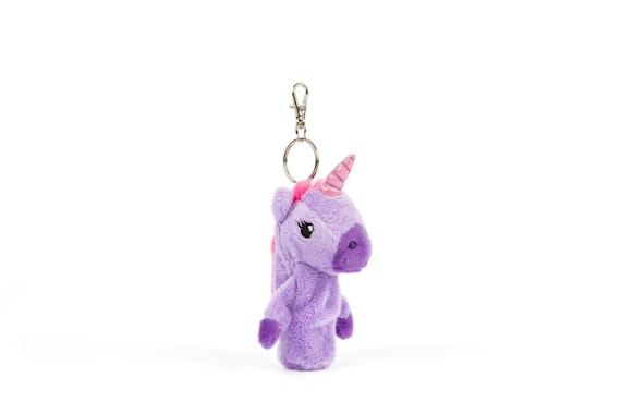 Moonbeam the Unicorn Plush Chapstick Holder Keychain Lip Balm