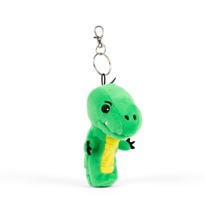 BalmBuddy - Dylan the Dinosaur - Lip Balm Case Chapstick Holder Lipstick Sleeve Keychain - Adorable Stocking Stuffer Gift Women Children