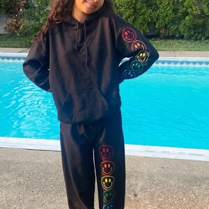 All smiles rainbow sweatpants