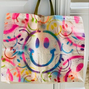 Go Green - Hand-painted Tote bag – ARTSTORY