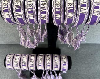 Fabric draw string bracelet