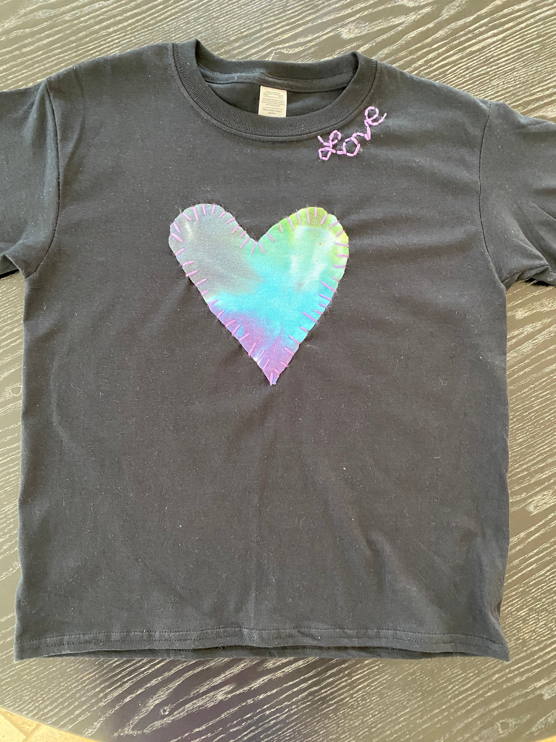 Black Hand Embroidered Tie-up Shirt