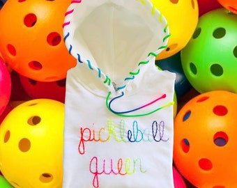 Ultimate hand embroidered pickle all hoodie