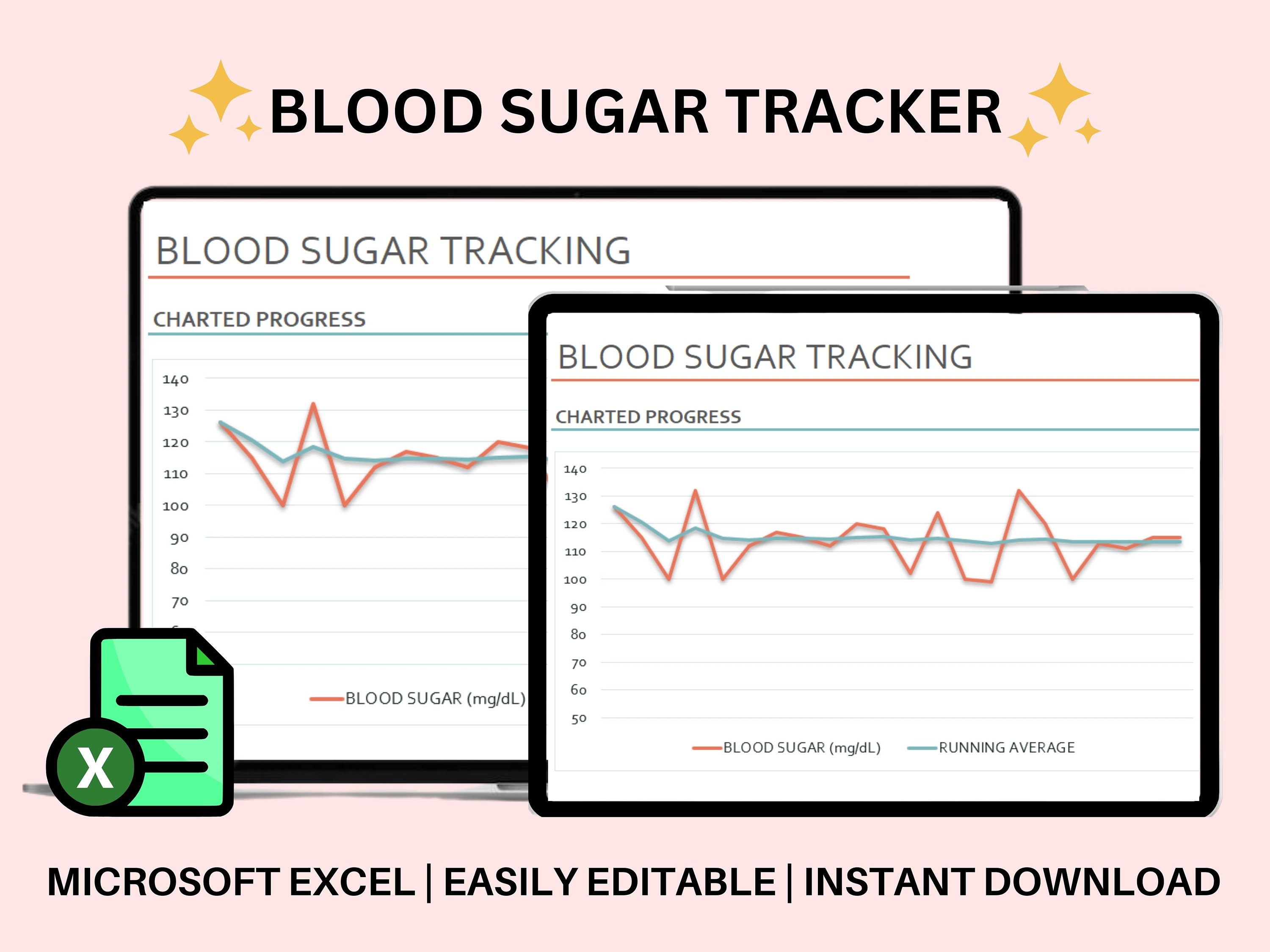 Diabetic Tracker Excel - Etsy