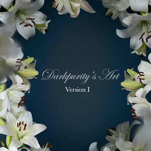 White Lilies Digital Backdrops Backgrounds for Photoshop