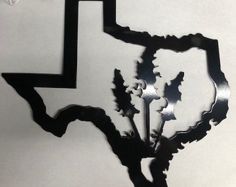 Metal texas with bluebonnets outdoor art gifts under 30.00 wall art decor