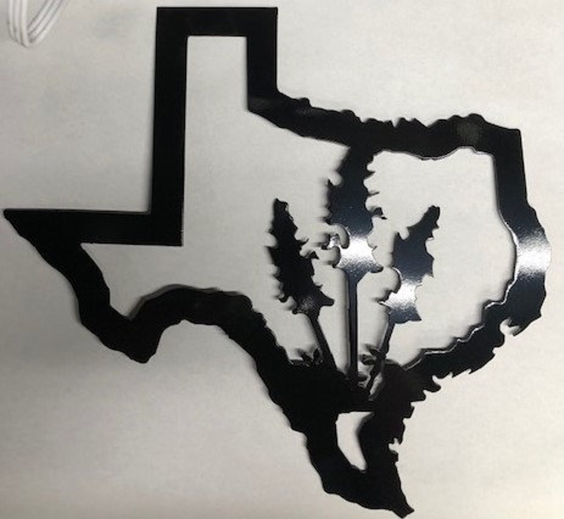 Metal Texas With Outdoor Art Gifts Under 30.00 Wall Art Decor Etsy