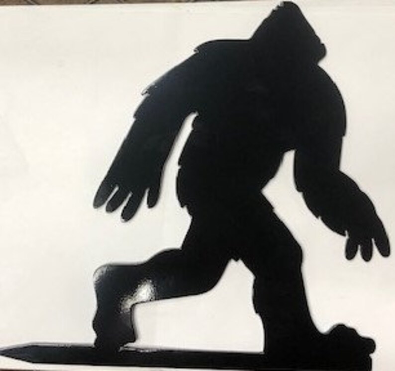 Metal Bigfoot Tree Stake Yard Garden Art Etsy