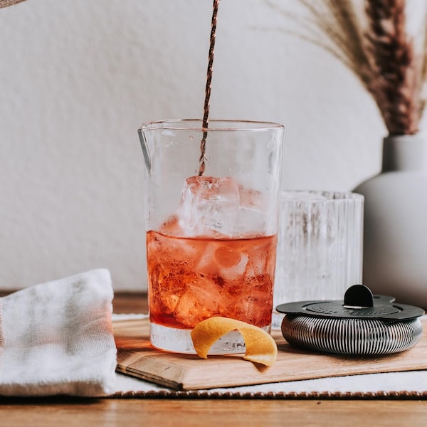 Professionelle Qualität Mix Glas | Nahtloses Cocktail-Rührglas | Geschenke für den Barwagen