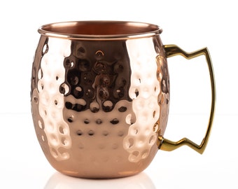 Solid Copper Hammered Mule Mug