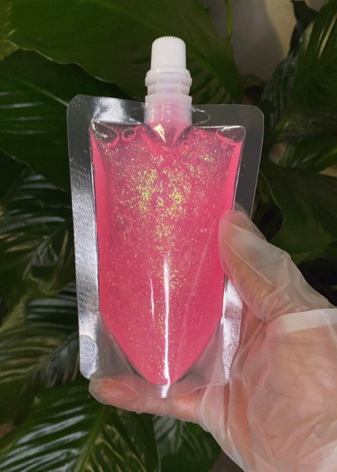 Wholesale Lip Gloss Pouch, Glitter Pink Lip Gloss Base, Lip Gloss