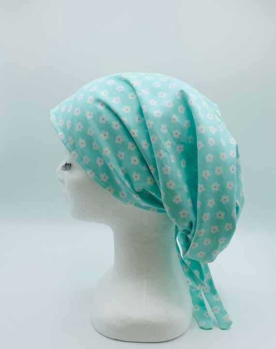Ponytail Scrub Cap for Women Silk Satin 