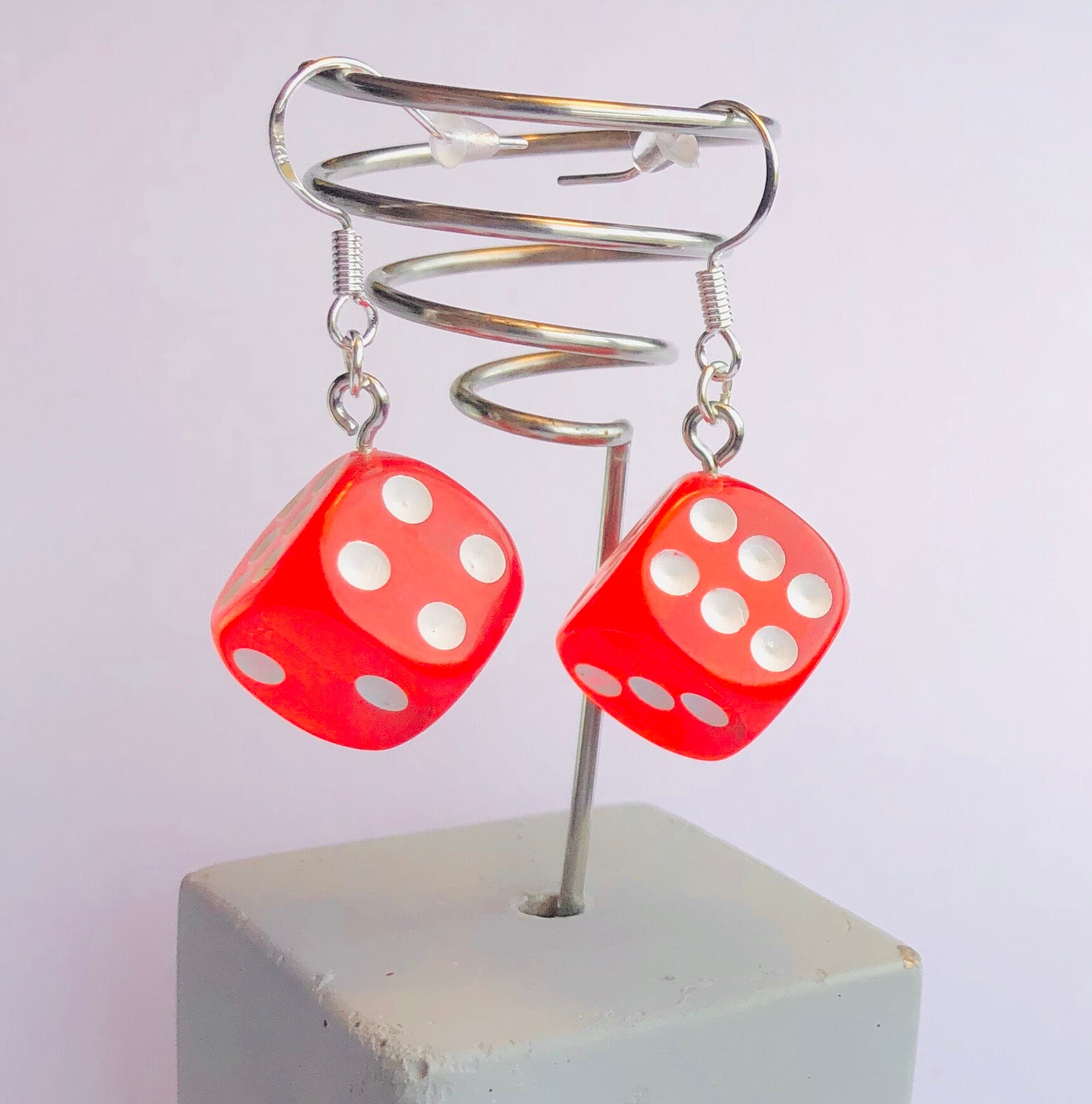 Red Resin Dice Earrings Geometric Cube Design Game Etsy Norway Red Resin Dice Earrings Geometric Cube Design Game Etsy Norway