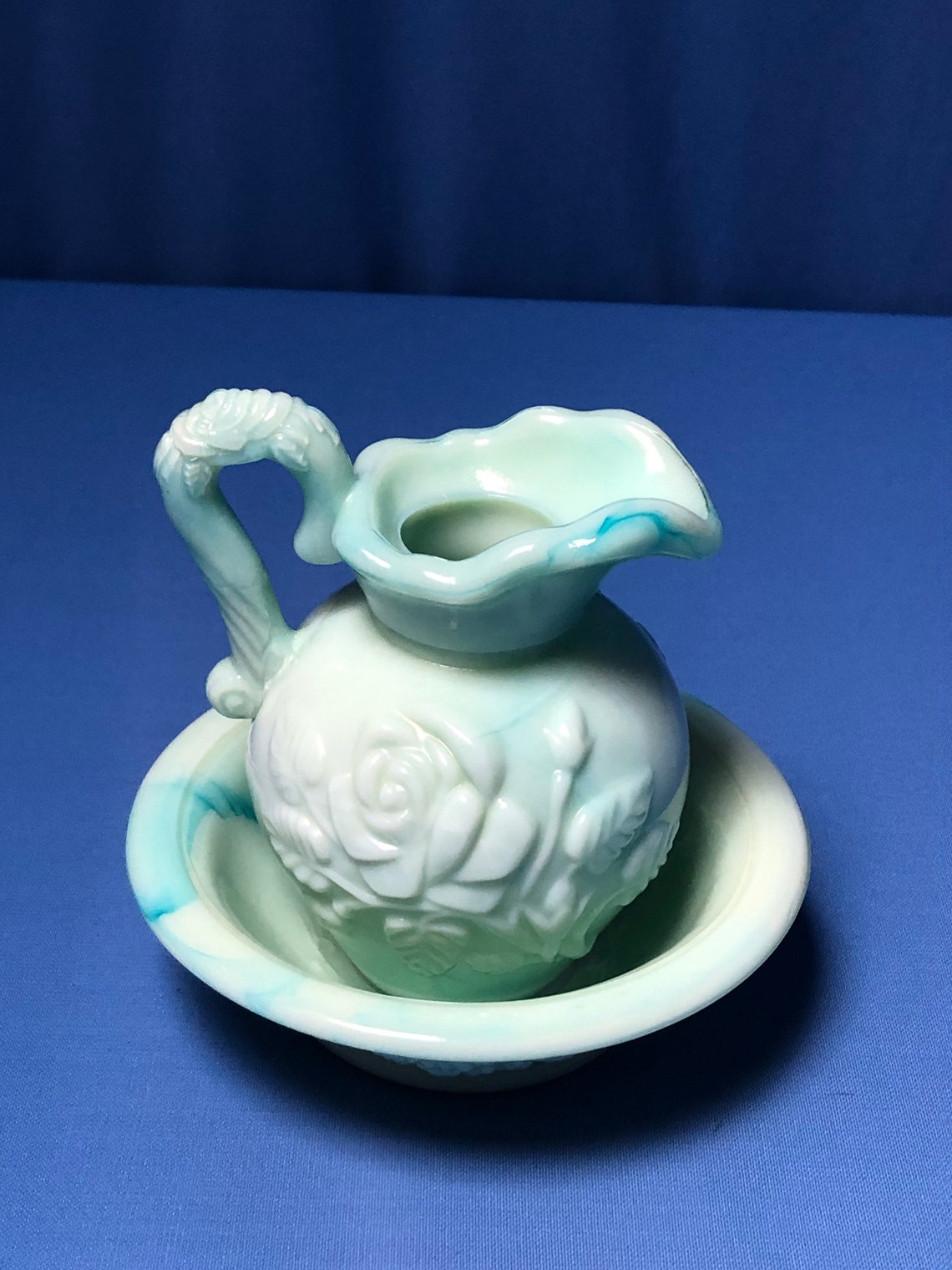 Avon Pitcher and Bowl Etsy