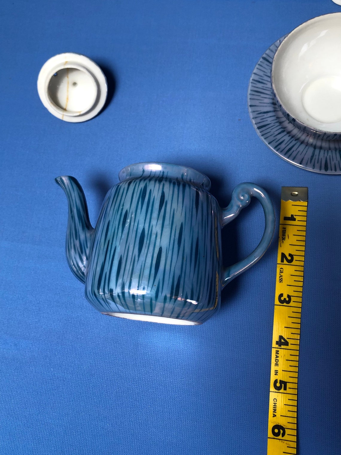 Small blue tea set Made in Japan Etsy