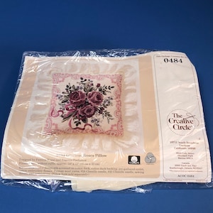DIY cross stitch pillow kit