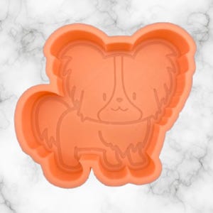 Papillon Freshie Mold, Dog Freshie Mold, Dog Breed Freshie Molds, Freshie Molds for Beginners, Heat Safe Silicone Mold, Simple Freshie mold
