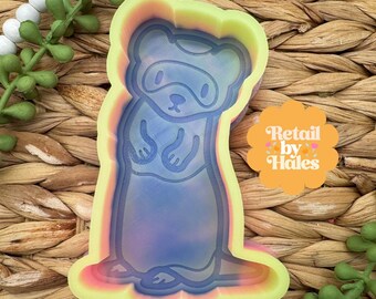 Ferret Freshie Mold, Western Freshie Molds, Animal Freshie Molds, Zoo Animal Freshie Mold, Heat Safe Silicone Mold, Affordable Freshie Mold