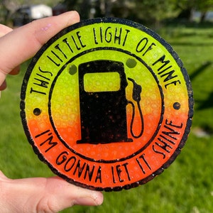 This Little Light of Mine Gas Empty Mold, Girl Math Freshie Mold, Funny Freshie Mold, No Gas Freshie Mold, Humor Silicone Mold, Empty Gas image 3