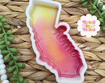 California Freshie Mold, Home State Freshie Molds, USA Freshie Molds, Beginner Aroma Bead Molds, California State Freshie Mold, Cali Freshie