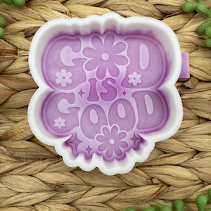 God is Good Freshie Mold, christian freshie mold, Easter freshie mold, God Freshie Mold, Church Freshie Mold, Jesus Freshie Mold, God Soap