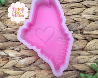 Maine Freshie Mold, Home State Freshie Molds, USA Freshie Molds, Beginner Aroma Bead Molds