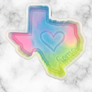 Texas Freshie Mold, Home State Freshie Molds, USA Freshie Molds, Beginner Aroma Bead Molds, Texas State Freshie Mold, Easy to Decorate