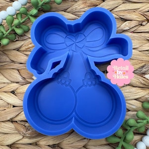 Christmas Ornament Cherries Freshie Mold, freshie making supplies, Christmas freshie mold, cardstock freshie mold, ornament freshie mold