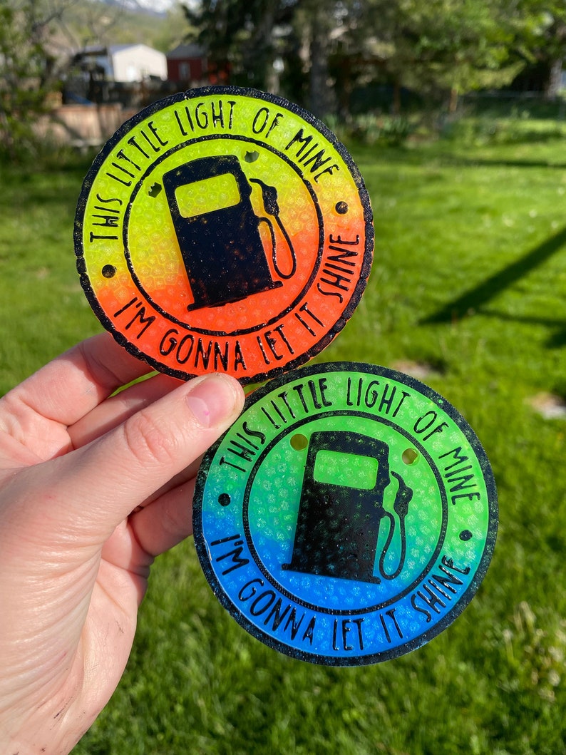 This Little Light of Mine Gas Empty Mold, Girl Math Freshie Mold, Funny Freshie Mold, No Gas Freshie Mold, Humor Silicone Mold, Empty Gas image 2