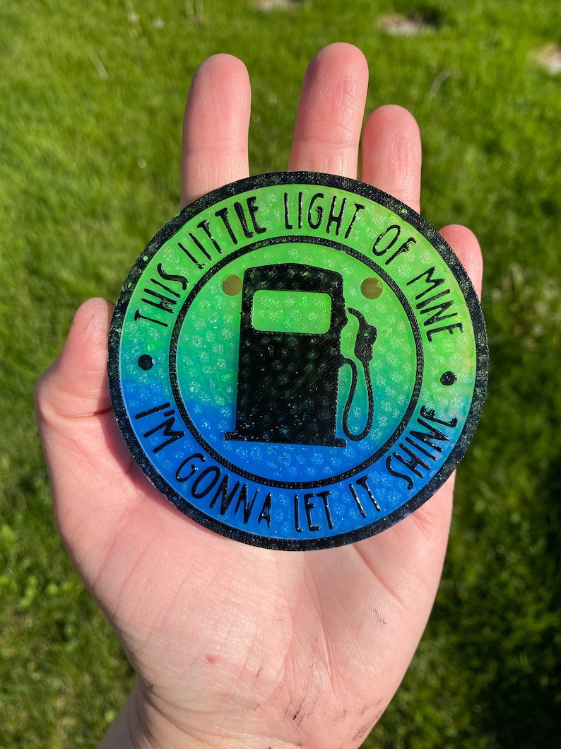 This Little Light of Mine Gas Empty Mold, Girl Math Freshie Mold, Funny Freshie Mold, No Gas Freshie Mold, Humor Silicone Mold, Empty Gas image 4