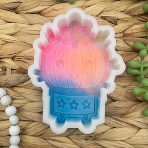 Cute Cactus Freshie Mold, freshie making supplies, plant freshie molds, desert silicone mold, succulent freshie design, high quality molds