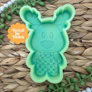 Boy Reindeer Freshie Mold, freshie making supplies, Christmas freshie mold, lumber jack silicone mold, winter freshie mold