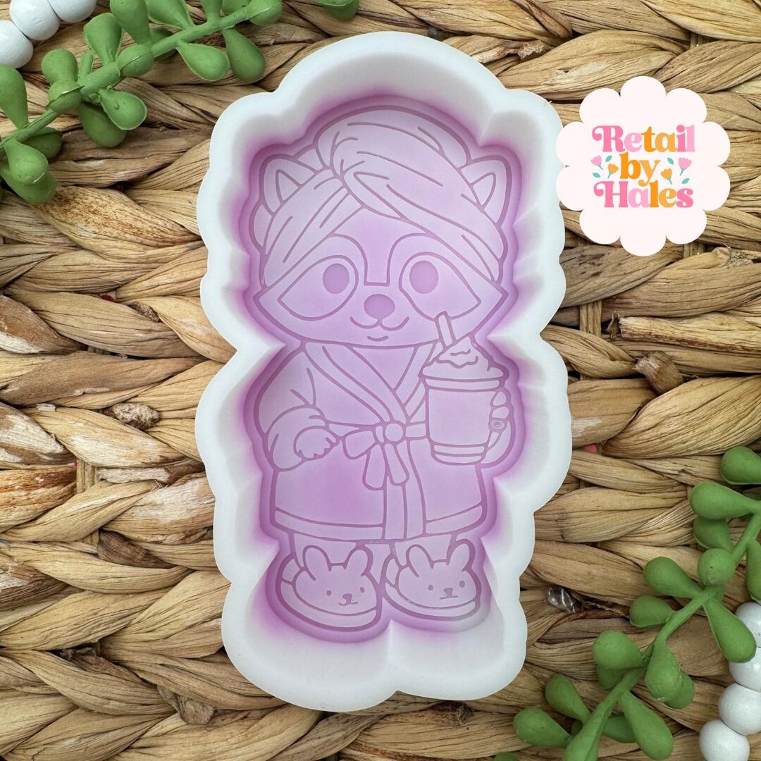 Fall Racoon Freshie Raccoon Freshie Mold for Summer, Spa Freshie Mold, Bath Freshie Mold ...