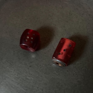 Tibetan Plastic Dice Spacer Beads - Handmade in Tibet, Mixed Styles