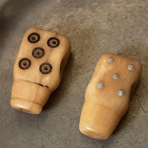 Tibetan Yak Bone Guru Beads - Handmade in Tibet, Mixed Styles (Group 9)