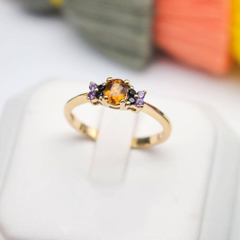 Citrine Ring Anniversary Ring Citrine Silver Ring Natural Citrine Ring Natural Citrine Ring 925 Sterling Silver Gift For Her