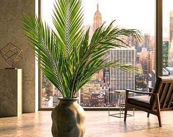 Natural Dried Date Palm Leaf, Large Palm Spears, Floor Vase Decor