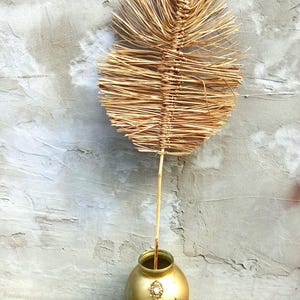 Dried Natural Palm Leaf Made Of Straw And Reed&#39;s, Full Handmade, 1St, Tropical Date Palm Leaf, Palm Home  Decor, Wedding Beach Decorations
