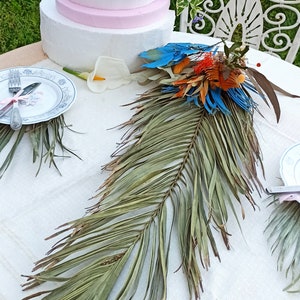 Natural Dried Palm Arrangement 22/40&quot; Palm Arch, Palm Backdrop, Wall Palm Decor, Table Palm Design, Beach Palm Wedding, Dry Palm Composition