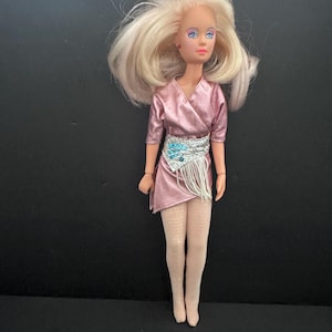 Vintage Jem & The Holograms Jerrica Original Dress, Belt, Tights Without Shoes