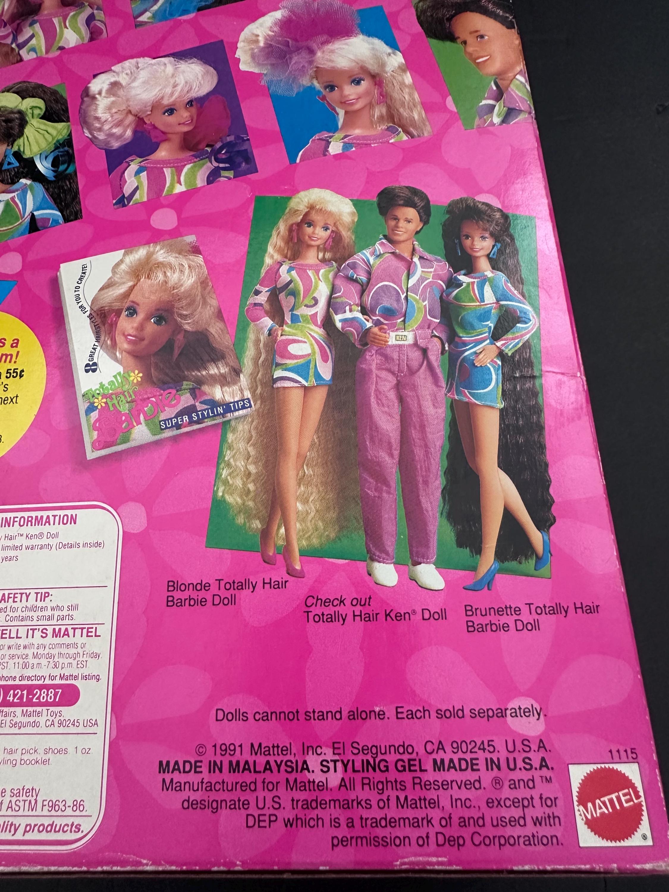 Poupée Ken Barbie Mattel Hollywood 1991 - Tenue + Marteau Rose - Neuf Vintage