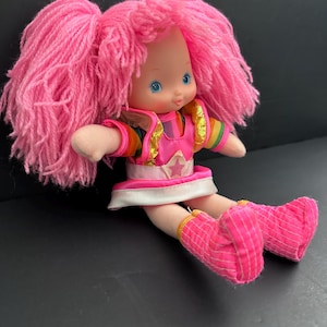 vintage rose arc-en-ciel Brite Mattel 10" couleur Kid poupée poinçon 1983
