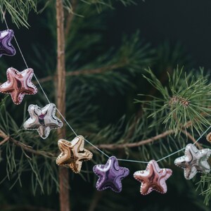 Star Garland Christmas Garland Aesthetic Room Decorswedish Etsy