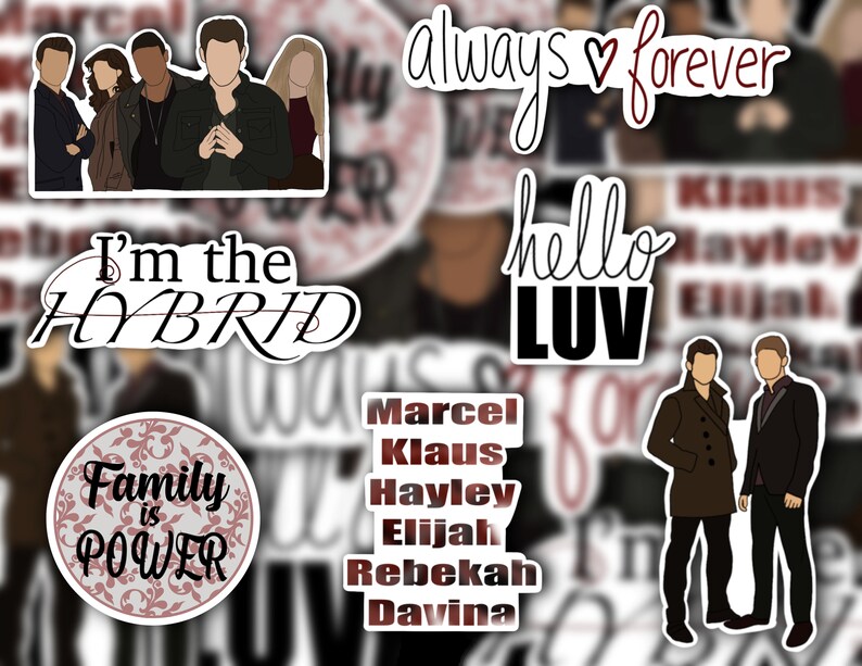 The Originals Inspired Sticker Pack/ Originals Stickers/ Klaus | Etsy