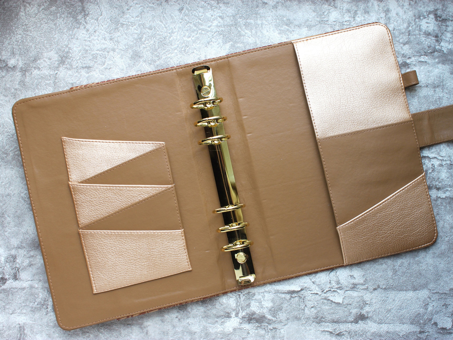 Vegan Leather Planner / Cover with Rings A5 / Notebook with Etsy