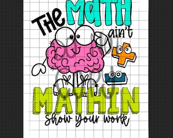 Math Teacher SVG: Funny Sublimation Print (Digital Download)