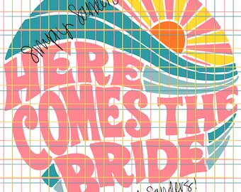 Bride & Party PNG: Summer Bachelorette Digital Download (2 Designs)